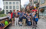 Landmark group with program leaders and tour guide in Old Quebec City